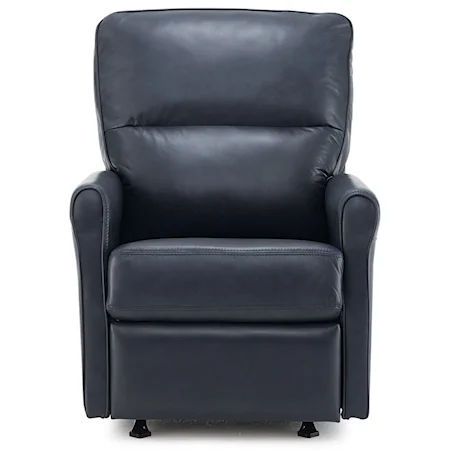 Casual Swivel Glider Power Recliner with Split Back